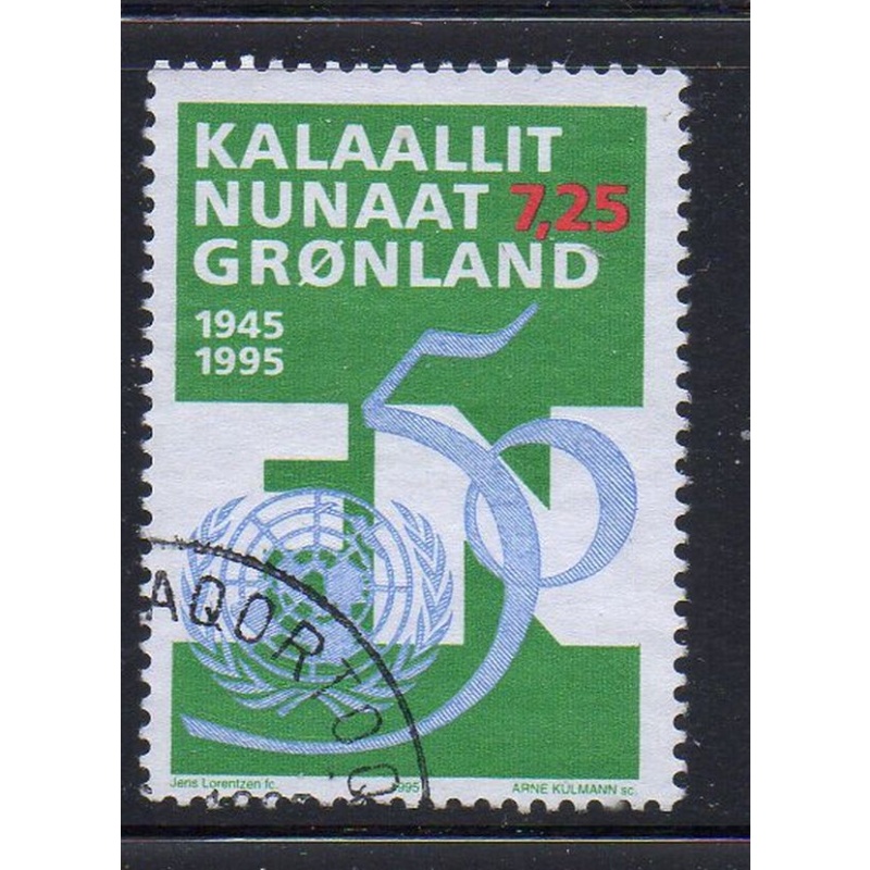 Greenland Sc 288 1995 50th Anniversary United Nations stamp used