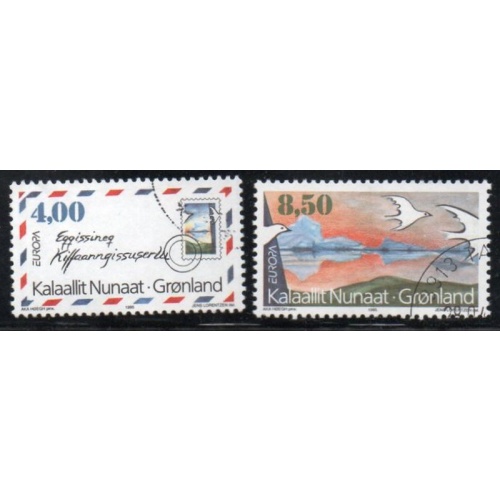 Greenland Sc 291-292 1995 Europa stamp set used