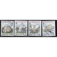 Greenland Sc 344-347 1999 Owls stamp set used