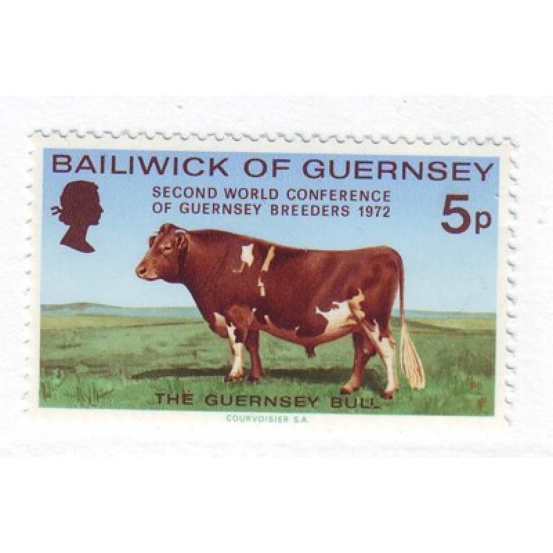 Guernsey Sc 68  1972 Guernsey Bull stamp mint NH