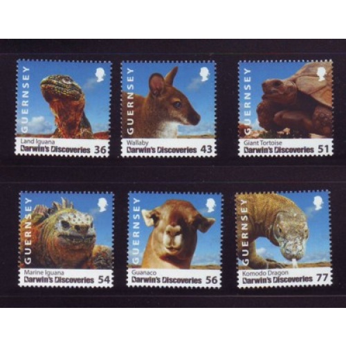 Guernsey Sc 1022-1027 2009 Darwin's Expeditions stamp set mint NH
