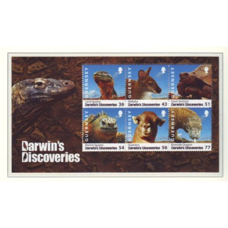 Guernsey Sc 1027a 2009 Darwin's Expeditions stamp sheet mint NH
