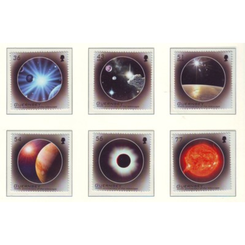 Guernsey Sc 1039-1044 2009 Invention of Telescope stamp set mint NH