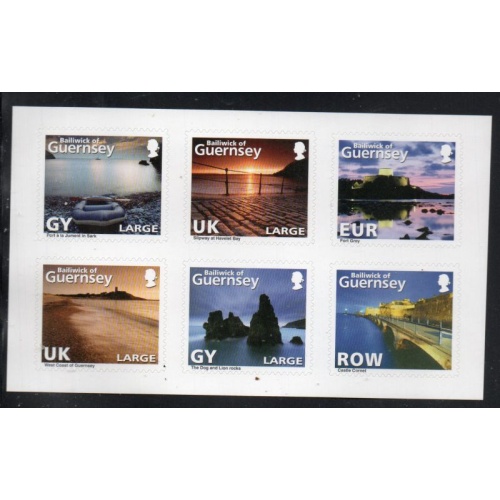 Guernsey Sc 1082 2010 Scenic Views stamp booklet pane mint NH