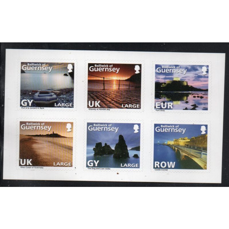 Guernsey Sc 1082 2010 Scenic Views stamp booklet pane mint NH