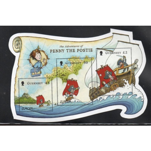 Guernsey Sc 1085a 2010 Penny the Postie stamp sheet mint NH