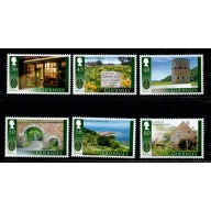 Guernsey Sc 1092-1097 2010 National Trust Guernsey stamp set mint NH