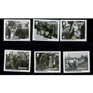 Guernsey Sc 1099-1104 2010 Evacuation of Guernsey stamp set mint NH
