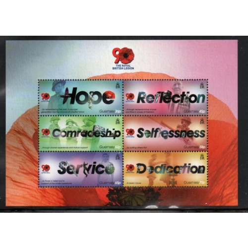 Guernsey Sc 1123a 2011 Royal British Legion stamp sheet mint NH
