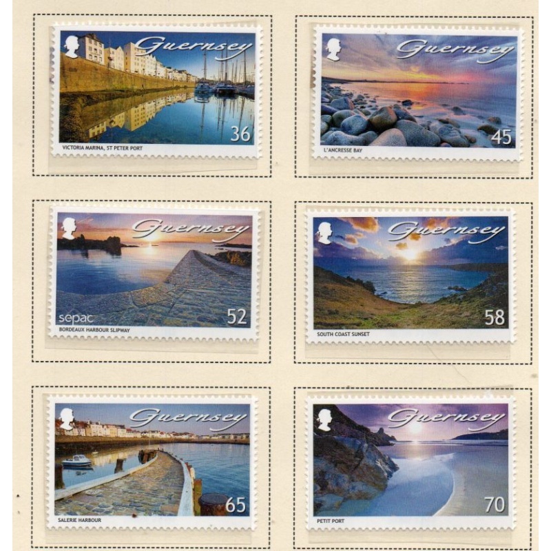 Guernsey Sc 1136-1141 2011 Seaside Views stamp set mint NH