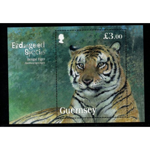 Guernsey Sc 1153 2012 Bengal Tiger stamp sheet mint NH