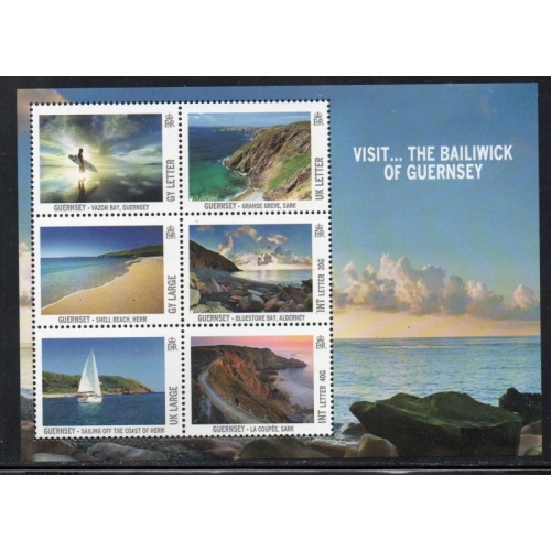 Guernsey Sc 1165a 2012 Tourism, Views, stamp sheet mint NH