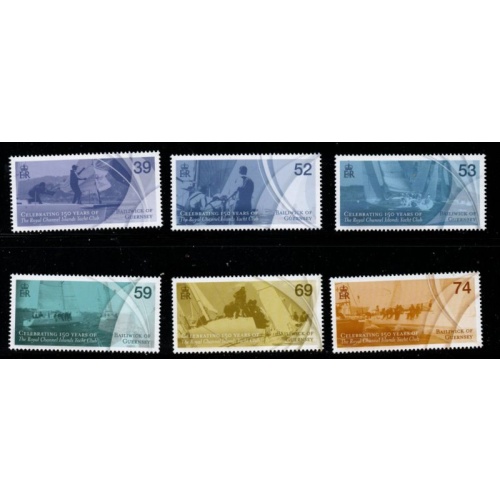 Guernsey Sc 1173-1178 Anniversary Yacht Club stamp set mint NH