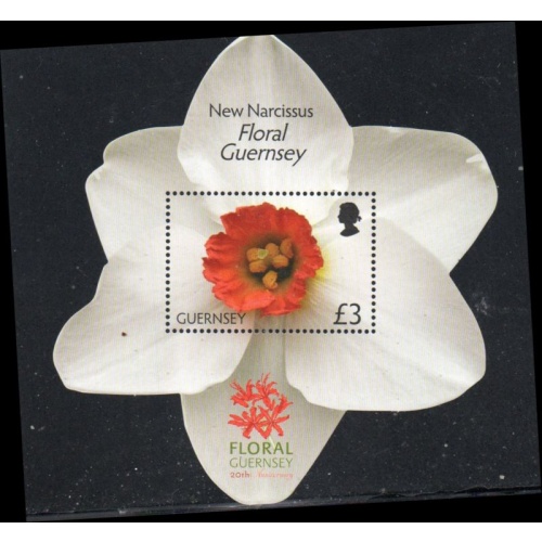 Guernsey Sc 1185 2012 £3 Daffodil stamp sheet mint NH