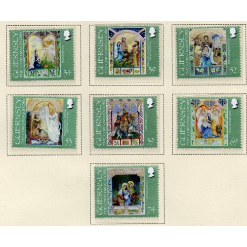 Guernsey Sc 1186-1192 Christmas stamp set mint NH