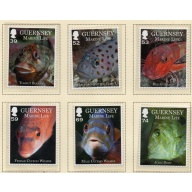 Guernsey Sc 1194-1199 2013 Marine Life stamp set mint NH