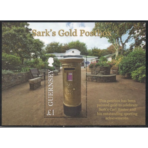 Guernsey Sc 1201 2013 Sarks Golden Mailbox stamp sheet mint NH