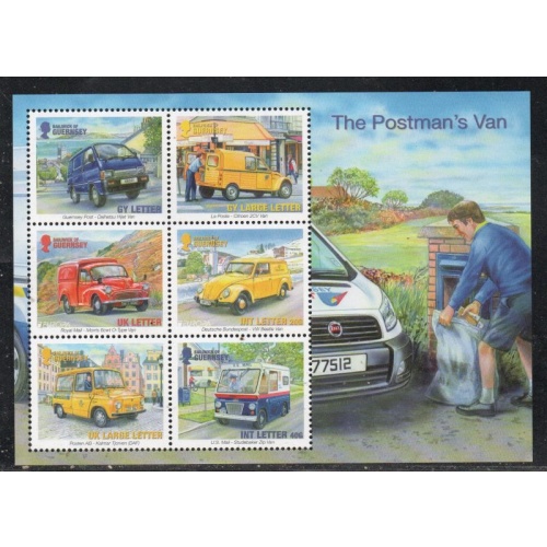 Guernsey Sc 1207a 2013 Postman's Van stamp sheet mint NH