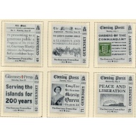 Guernsey Sc 1214-1219 2013 Guernsey Newspapers Views stamp set mint NH