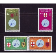 Guernsey Sc 127-130 1975 Christmas  stamp set mint NH