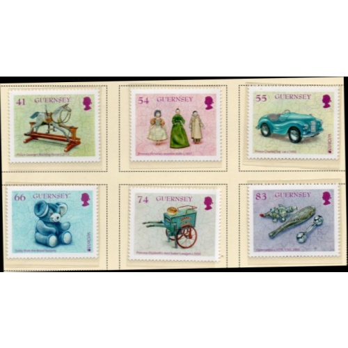 Guernsey Sc 1288-1293 2015 Royal Family Toys stamp set mint NH