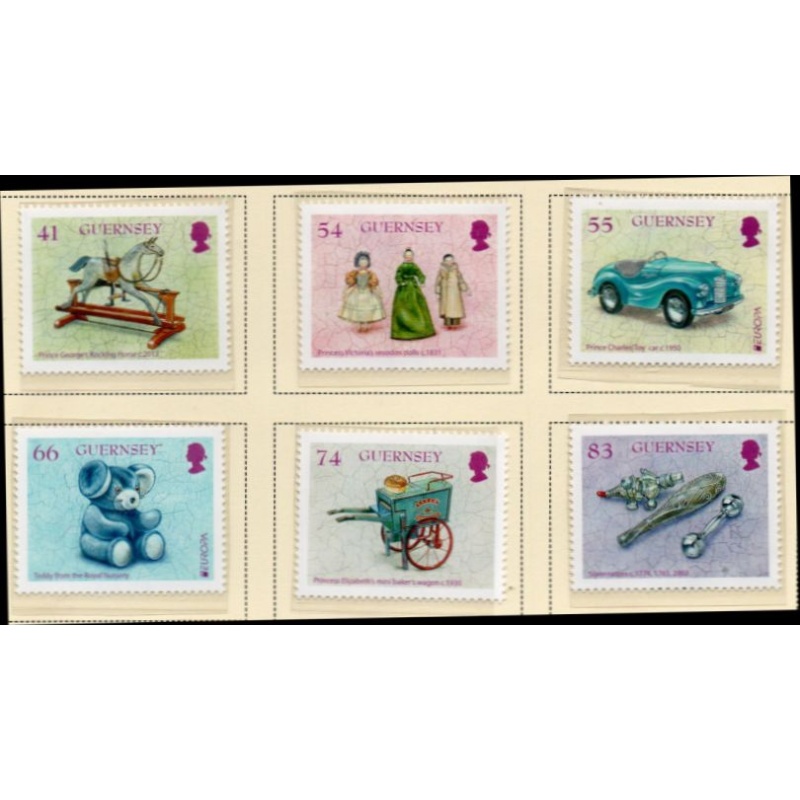 Guernsey Sc 1288-1293 2015 Royal Family Toys stamp set mint NH