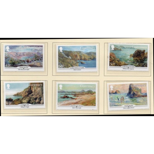 Guernsey Sc 1301-1306 2015 Paintings stamp set mint NH