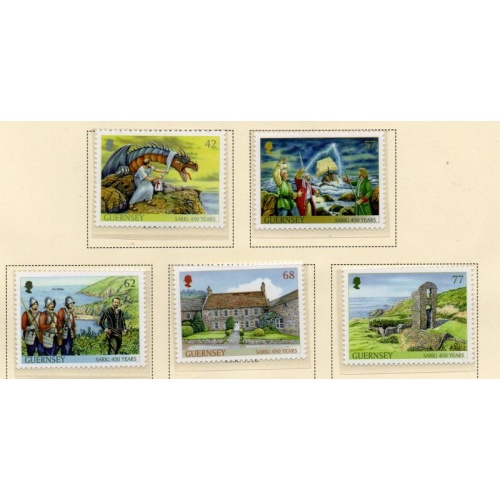 Guernsey Sc 1307-1311 2015 Sark Fiefdom stamp set mint NH