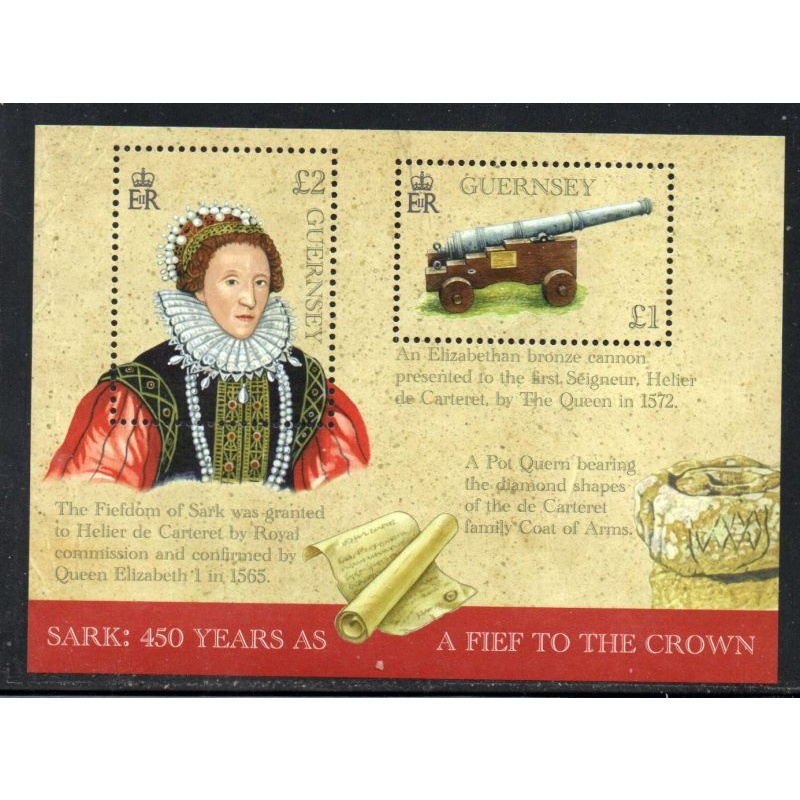 Guernsey Sc 1312 2015 Sark Fiefdom Anniversary stamp sheet mint NH