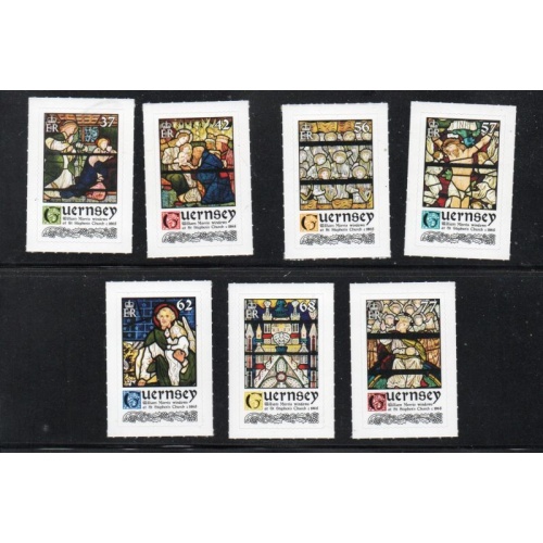 Guernsey Sc 1313-1319 2015 Christmas stamp set mint NH