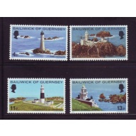 Guernsey Sc 131-134 1976 Lighthouses stamp set mint NH