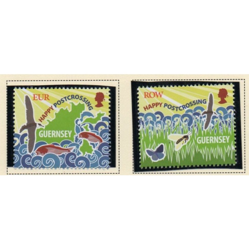 Guernsey Sc 1345-1346 2016  Postcrossing stamp set mint NH