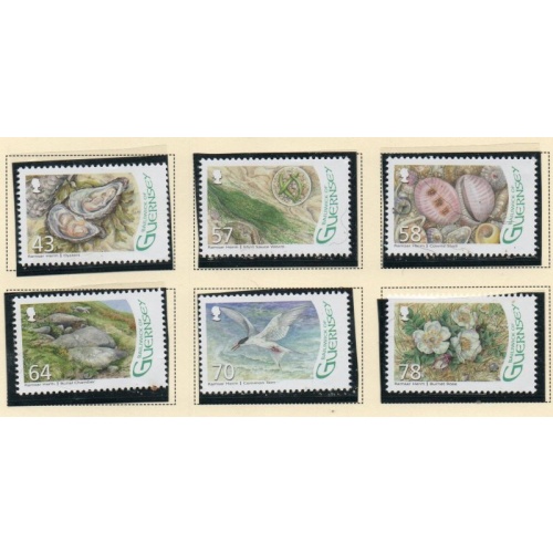 Guernsey Sc 1347-1352 2016  Herm Island Flora & Fauna stamp set mint NH