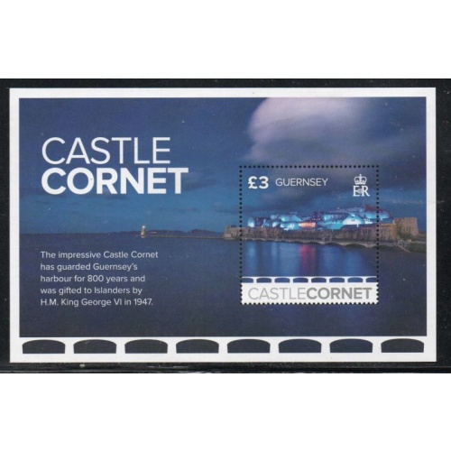 Guernsey Sc 1389 2017 £3 Castle Cornet  stamp sheet mint NH