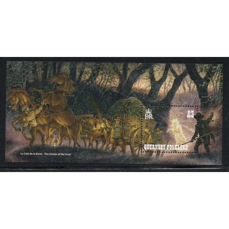 Guernsey Sc 1400 2017 £3 Folklore stamp sheet mint NH