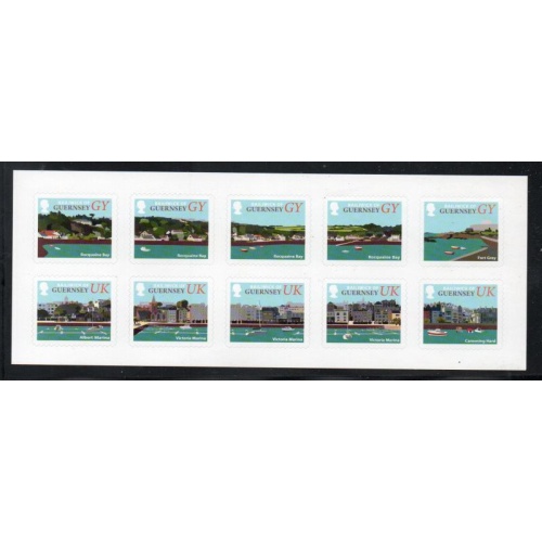 Guernsey Sc 1401 2017 Coastal Scenes  stamp booklet pane mint NH