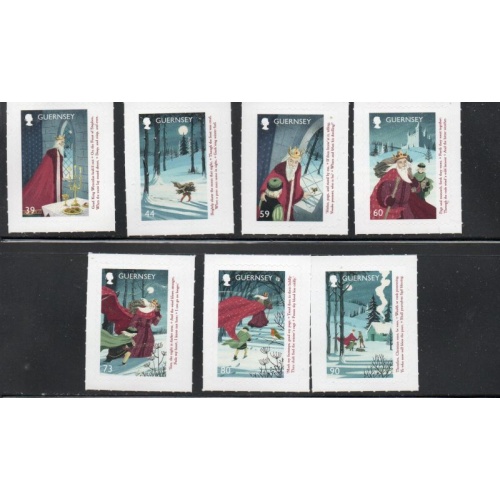 Guernsey Sc 1421-1427  2017 Christmas stamp set mint NH