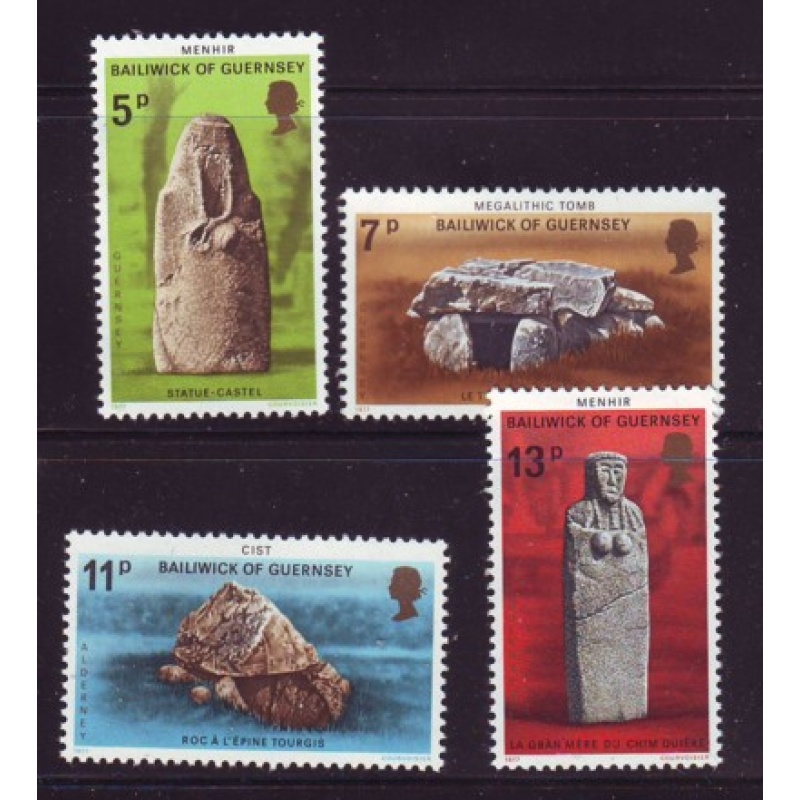 Guernsey Sc 149-152 Tombs 1977 stamp set  mint NH
