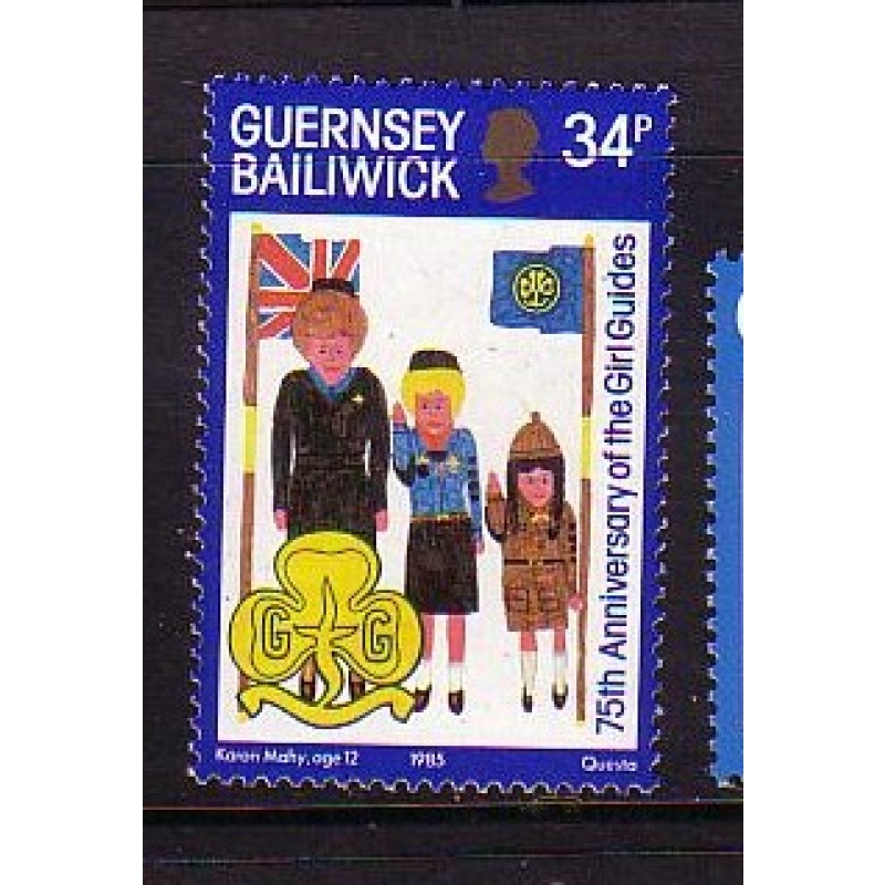 Guernsey Sc 318 1985 75th Anniversary Girl Guides mint NH