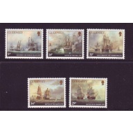 Guernsey Sc 325-29 1986 Lord de Saumarez stamp set mint NH