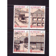 Guernsey Sc 348-351 1987 Europa stamp set mint NH