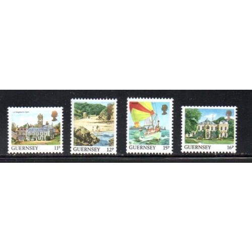 Guernsey Sc 375-78 1987 Landscapes stamp set NH