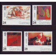 Guernsey Sc 511-14 1993 Europa Contemporary Art stamp set  mint NH