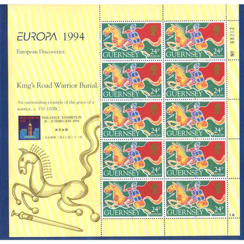 Guernsey Sc 526a 1994 Europa stamp souvenir sheet  mint NH