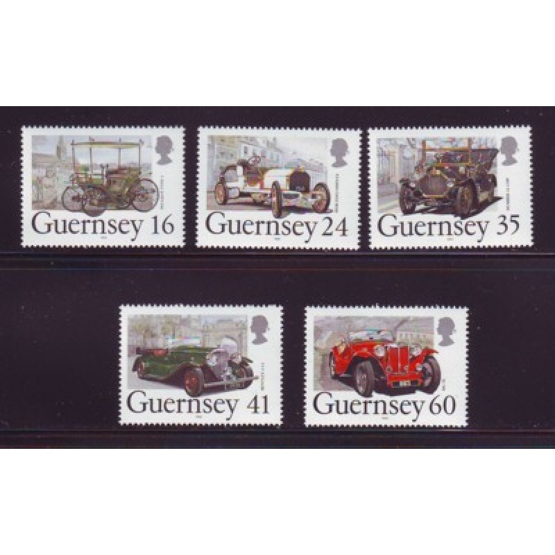 Guernsey Sc 531-35 1994 Classic Cars stamp set  mint NH