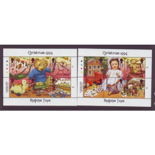 Guernsey Sc 541-42 1994 Christmas stamp sheets  mint NH