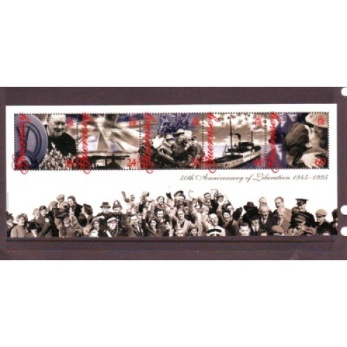 Guernsey Sc 557a 1995 Liberation Anniversary  stamp sheet mint NH