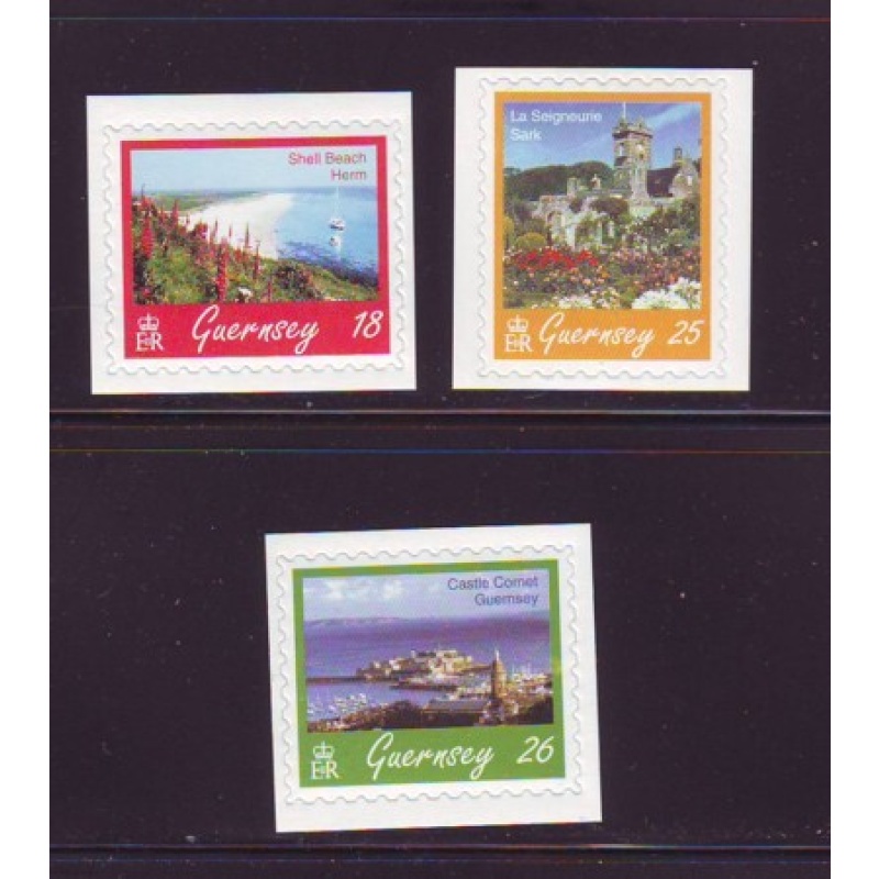 Guernsey Sc 593-95  1997 Island Scenes stamp set mint NH