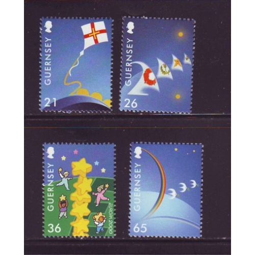 Guernsey Sc 709-12 2000 Europa stamp set mint NH