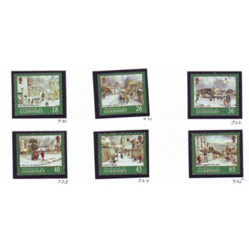 Guernsey Sc 720-25 2000 Christmas stamp set mint NH